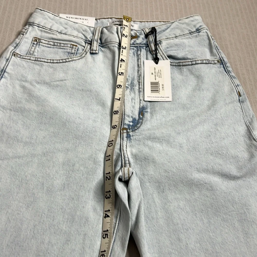 We Wore What High Rise Acid Wash Size 24 Jeans - Picture 4 of 12